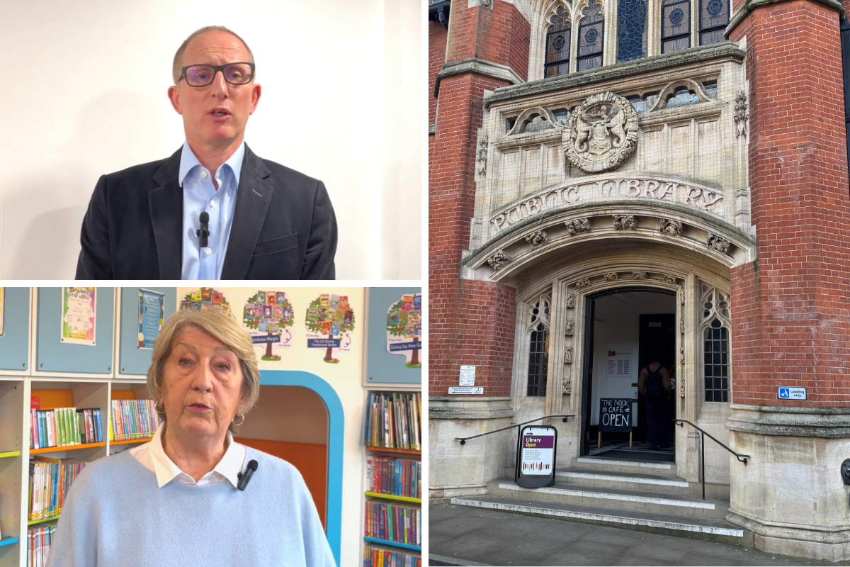 Bruce Leeke and Sylvia Knights of Suffolk Libraries